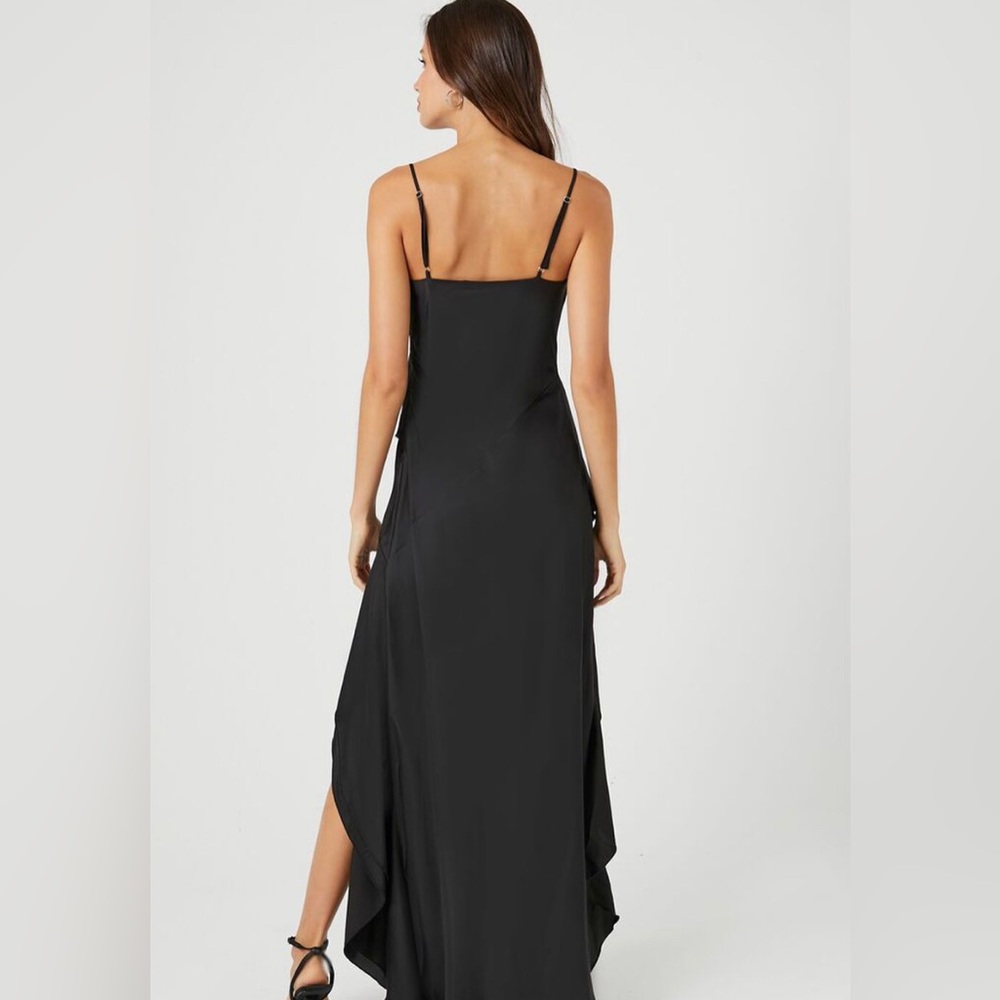 🆕 || F21 || Satin Ruffle High-Low Dress - Picture 3 of 8